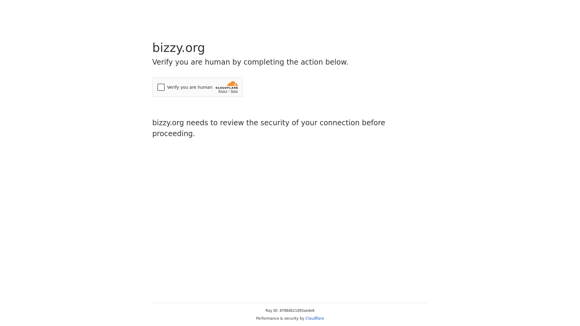 Homepage of Bizzy
