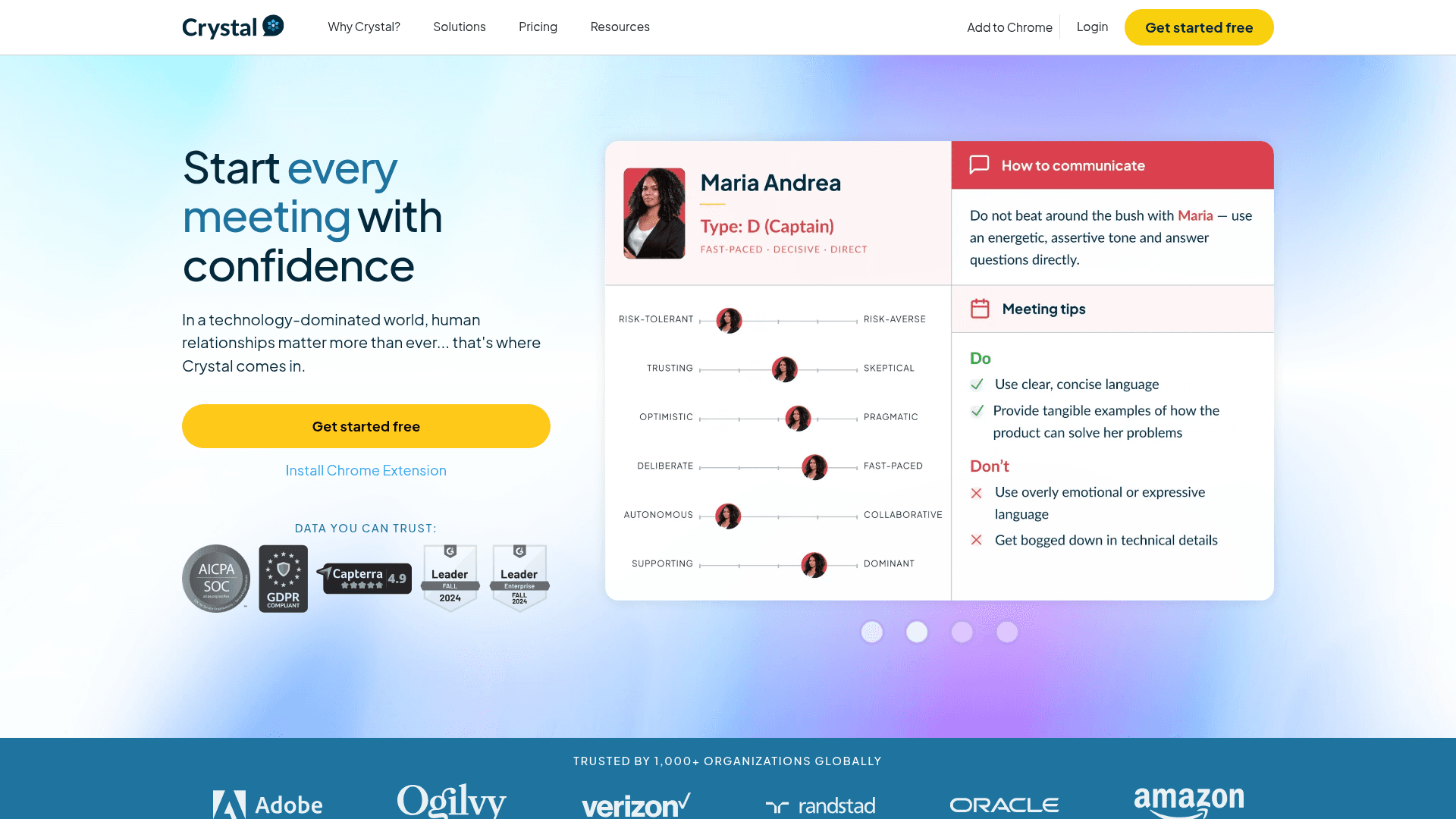 Homepage of Crystal