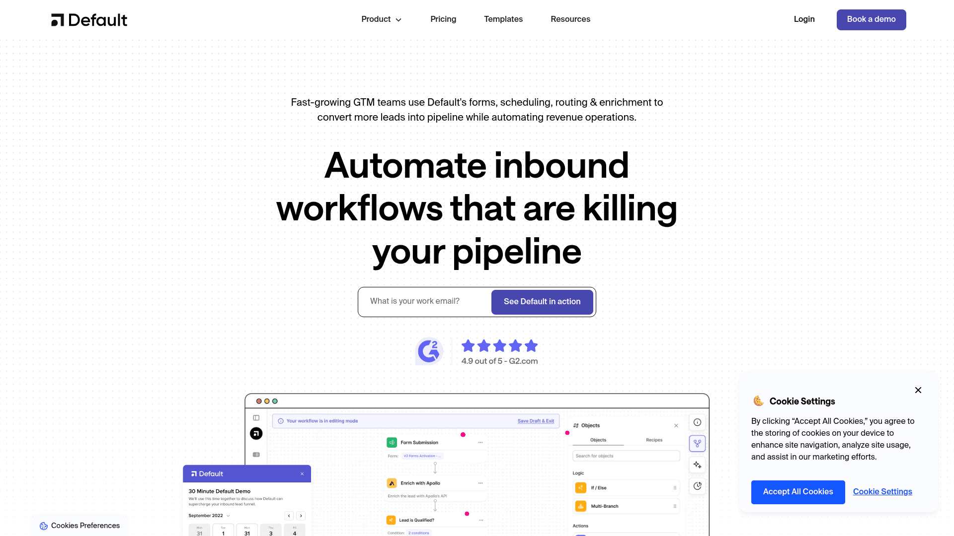Homepage of Default