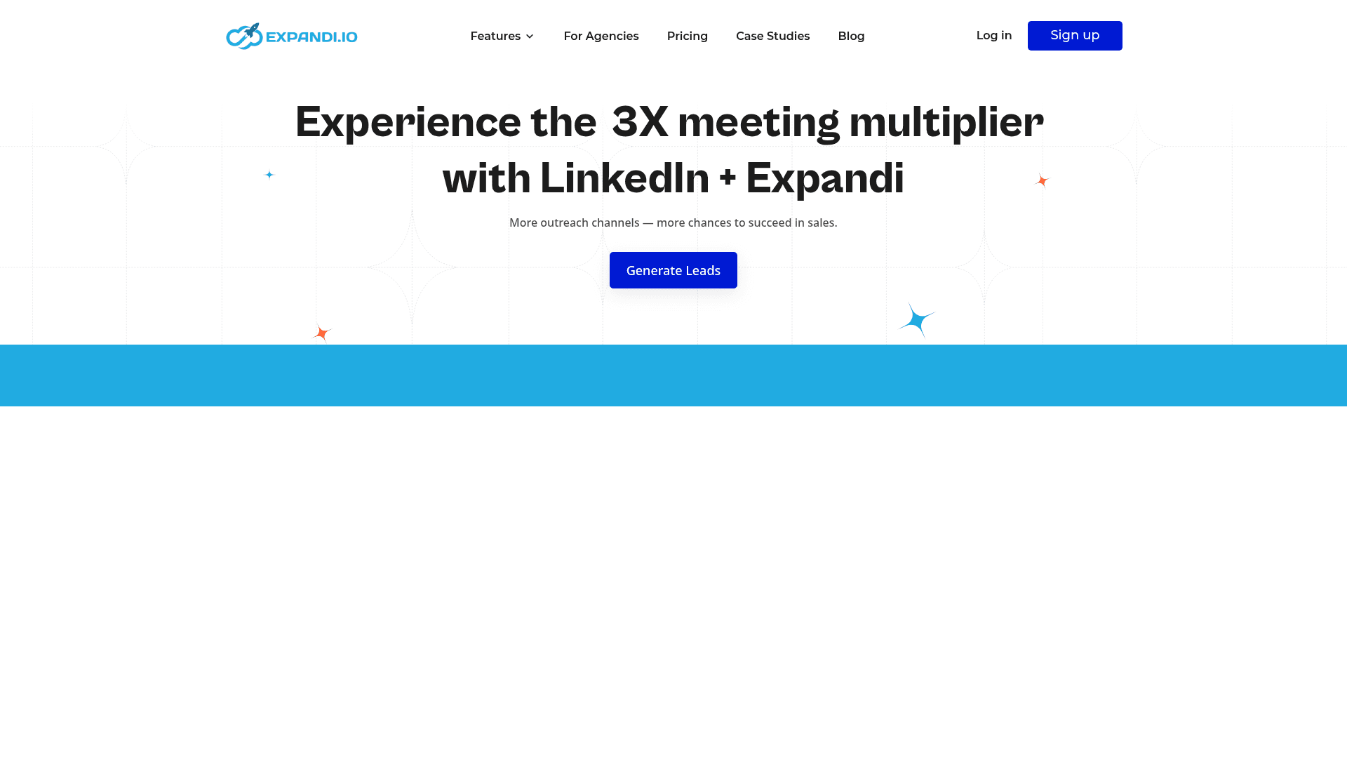 Homepage of Expandi