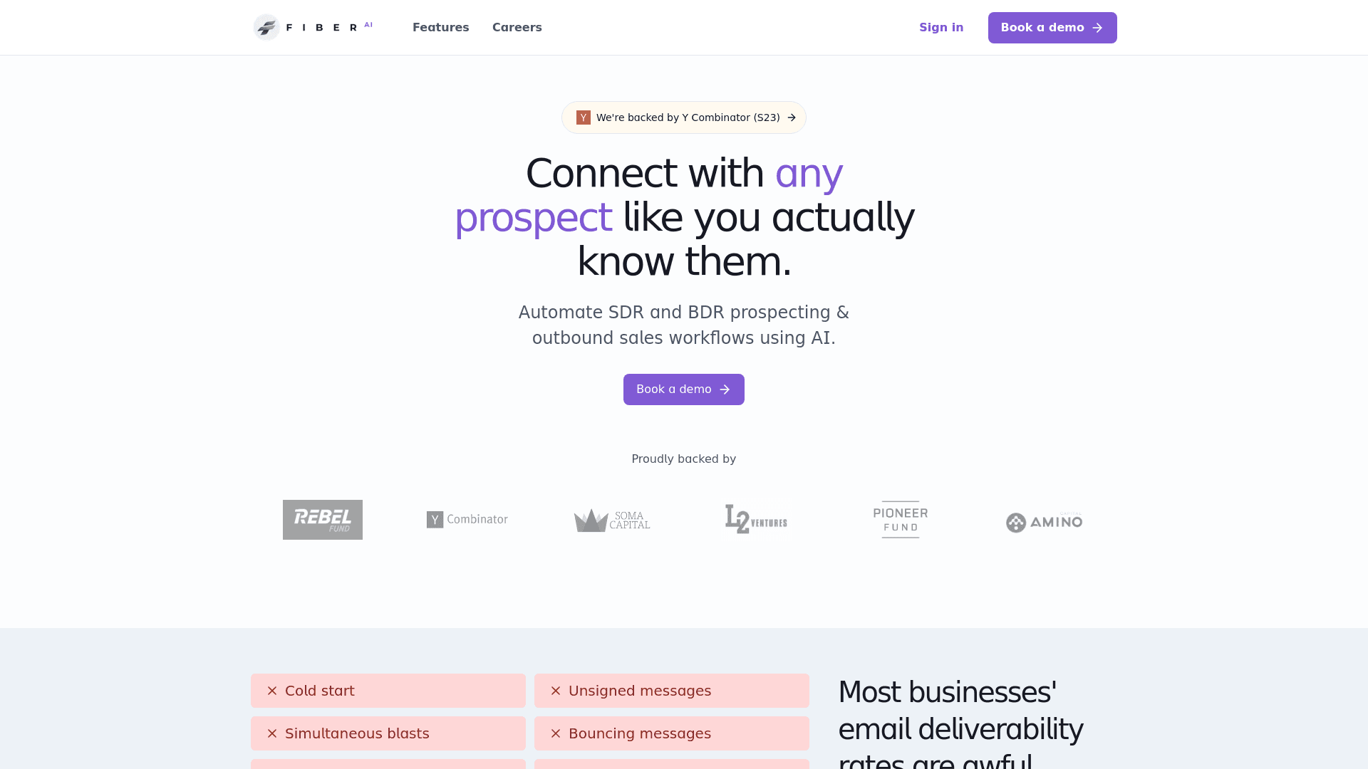 Homepage of Fiber