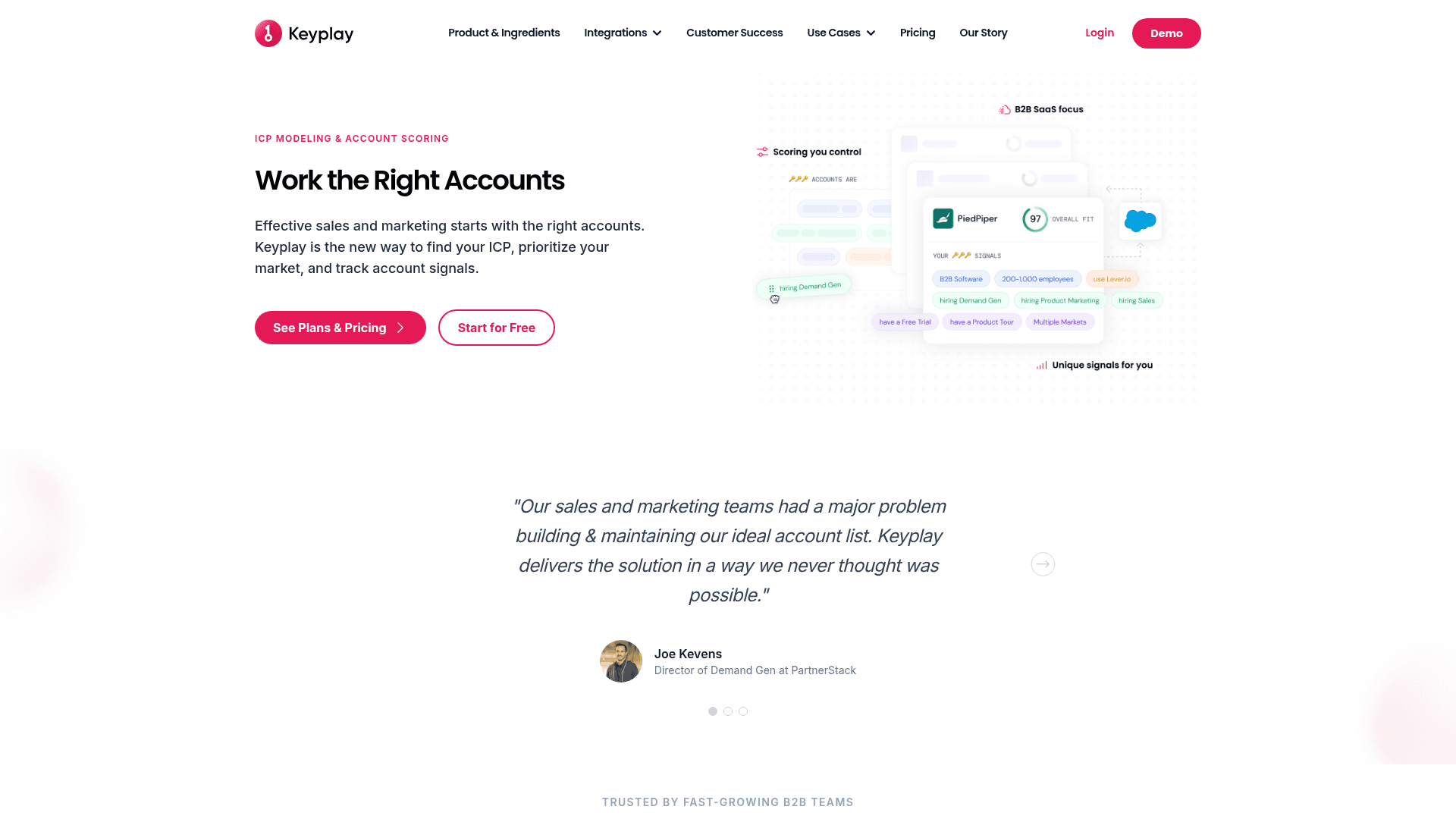 Homepage of Keyplay