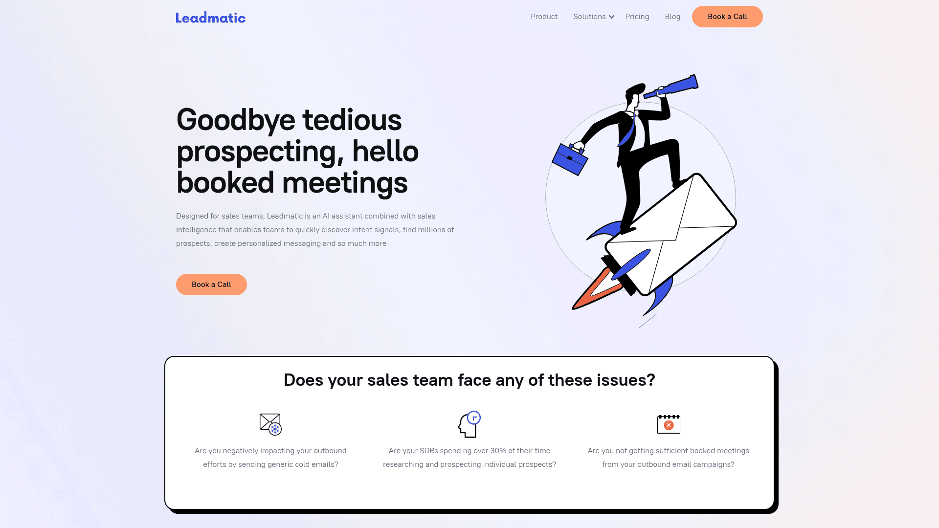 Homepage of Leadmatic