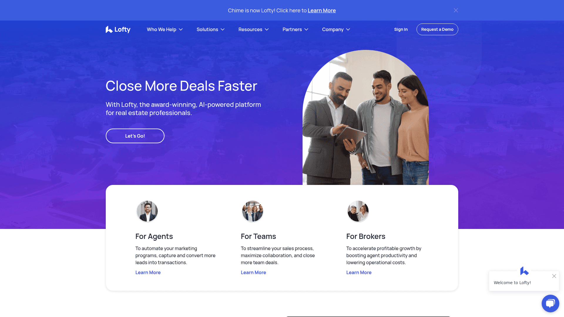 Homepage of Lofty
