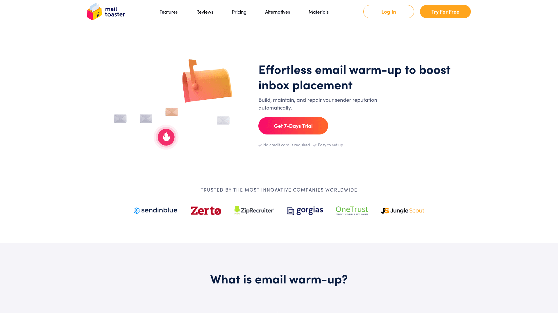 Homepage of MailToaster