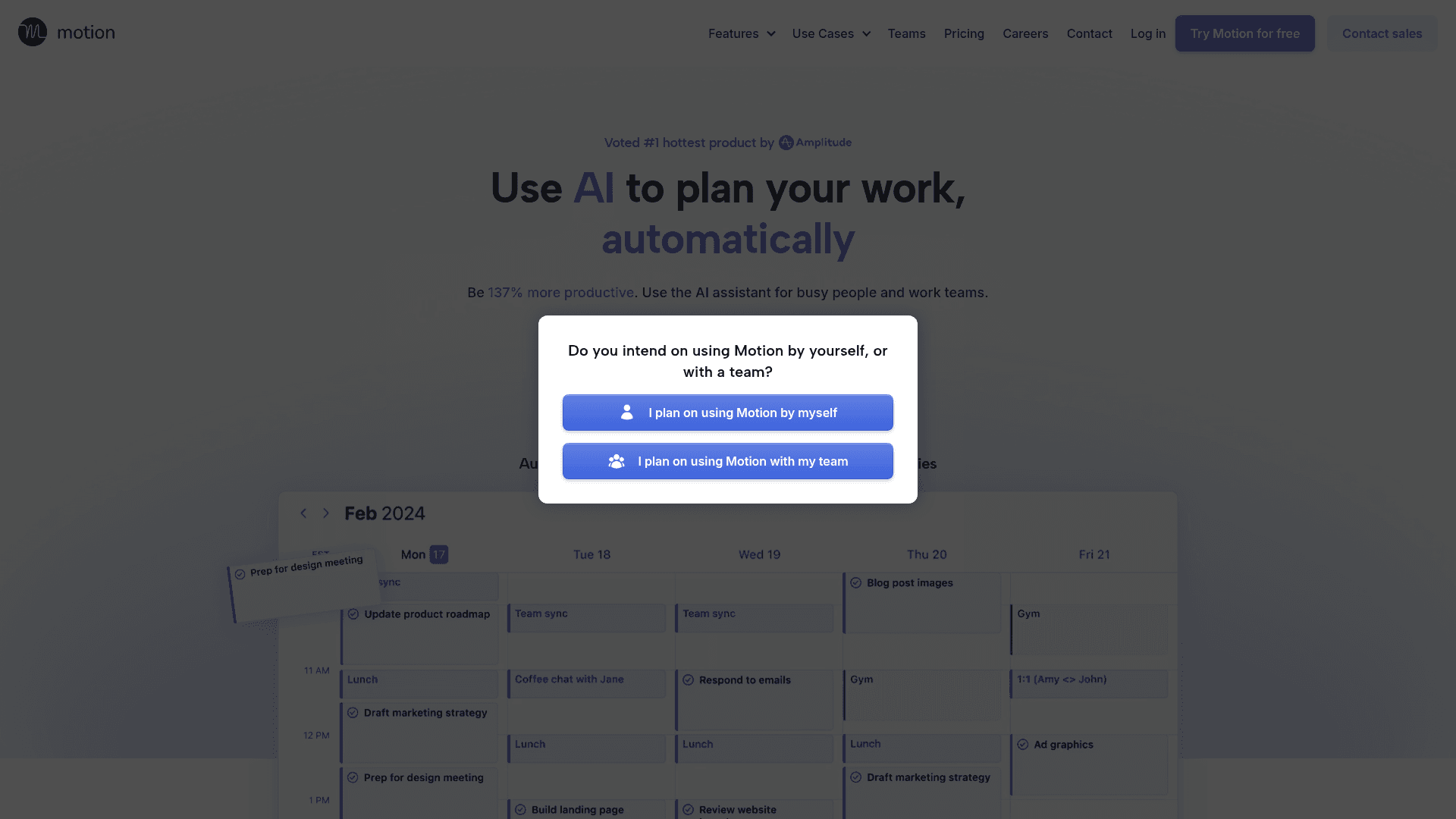 Homepage of Motion