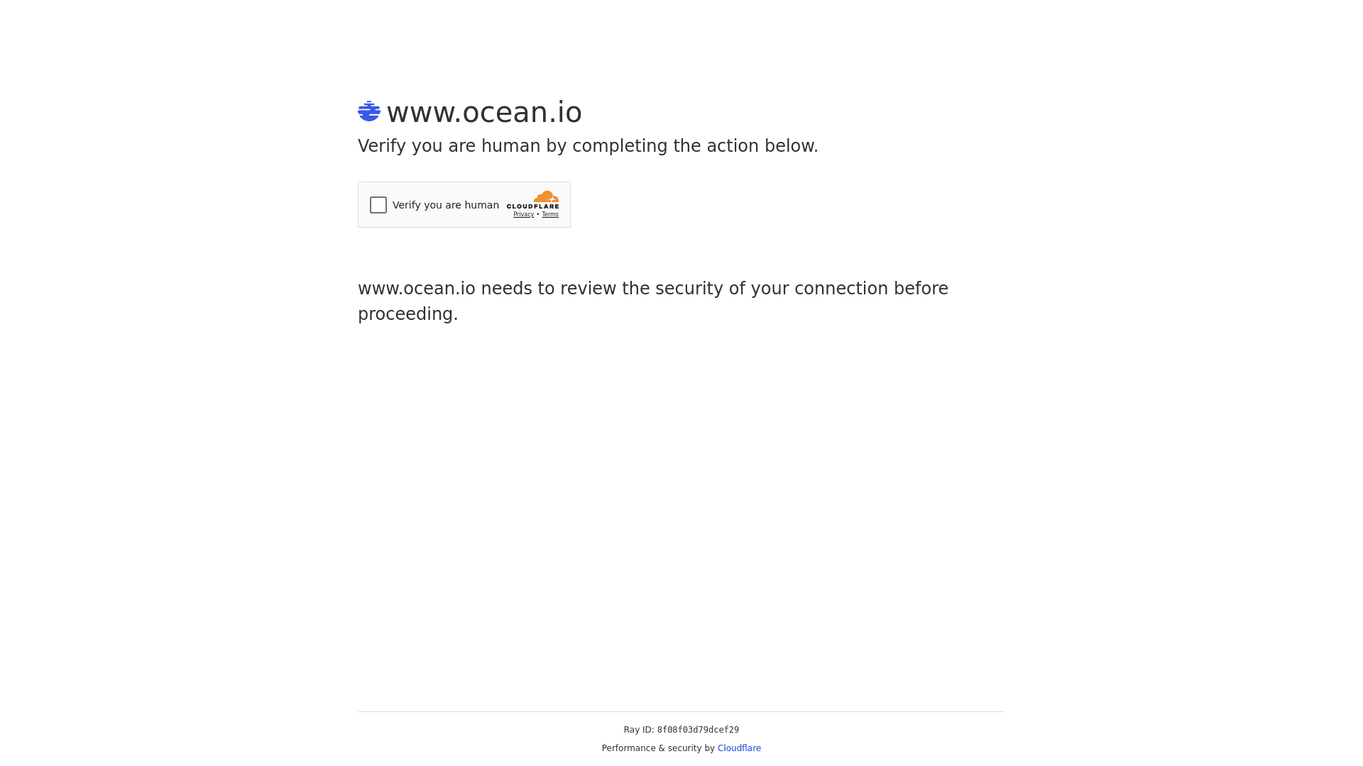 Homepage of Ocean
