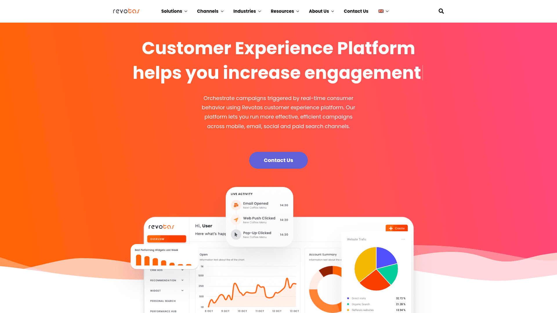 Homepage of Revotas