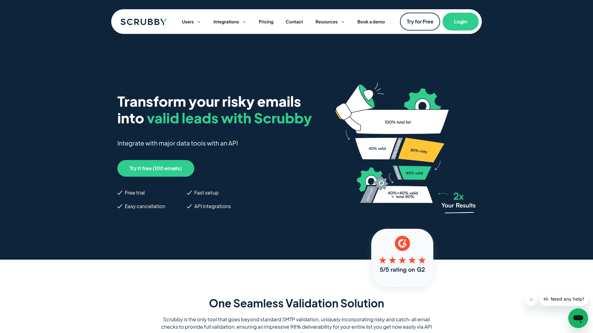 Homepage of Scrubby