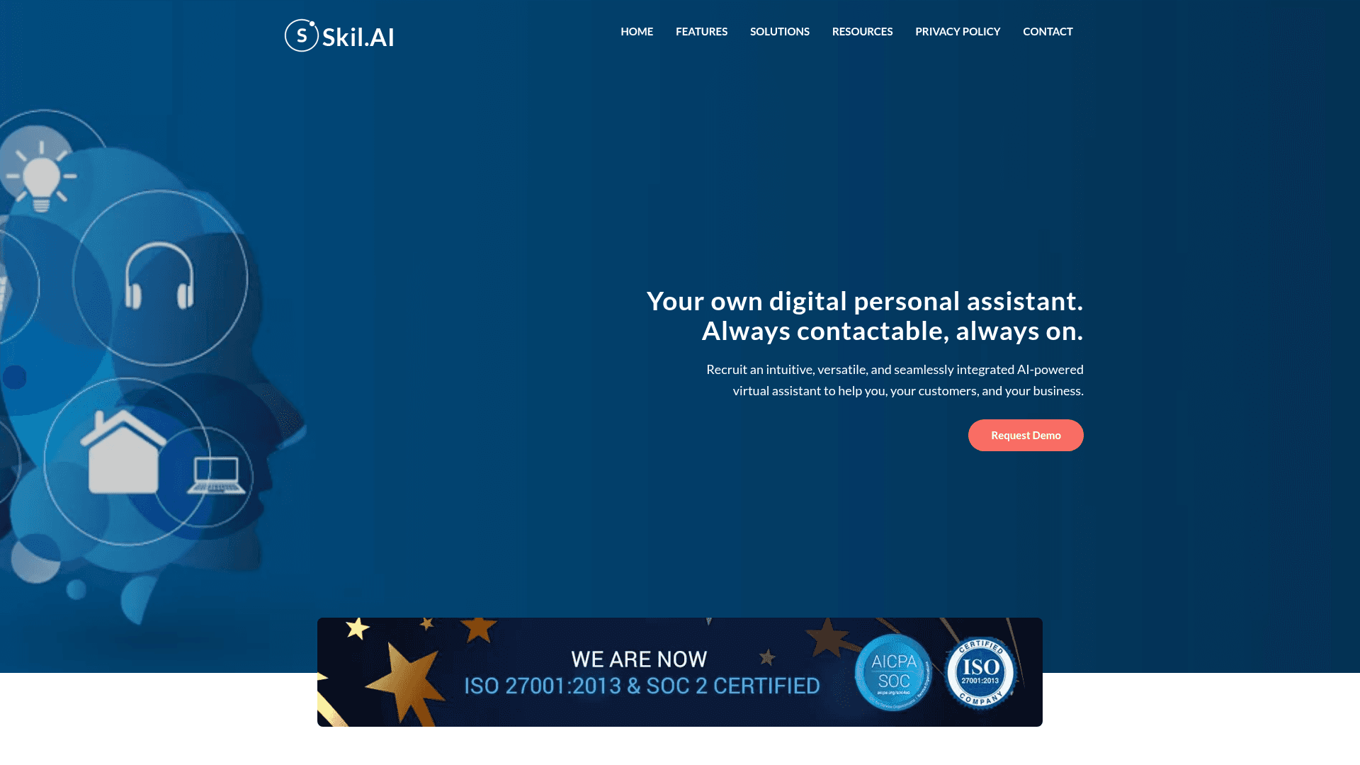 Homepage of SkilAI