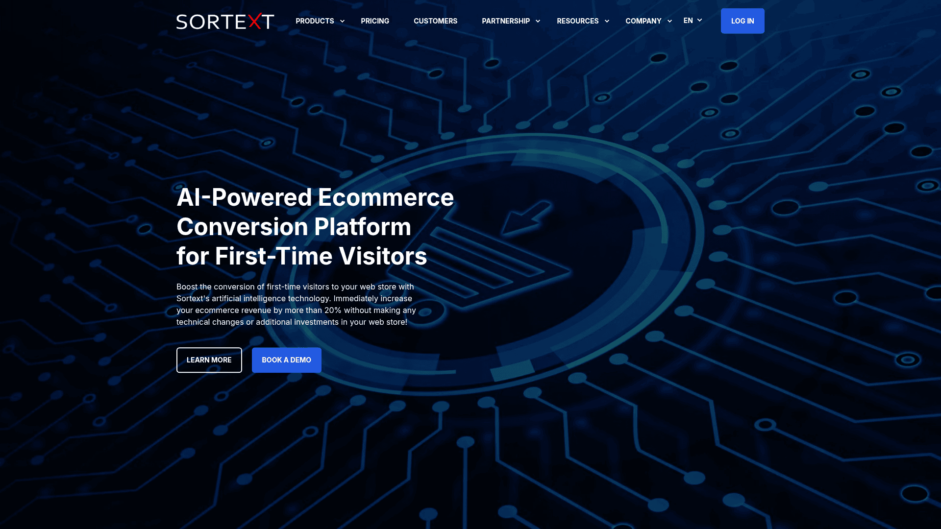Homepage of Sortext