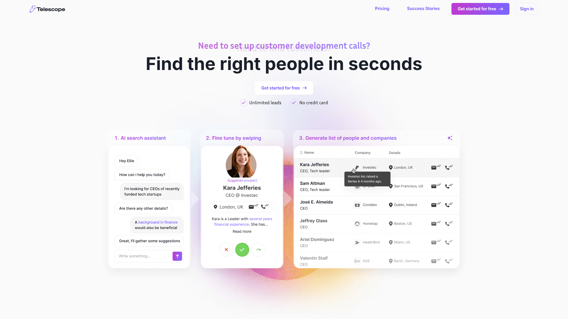 Homepage of Telescope