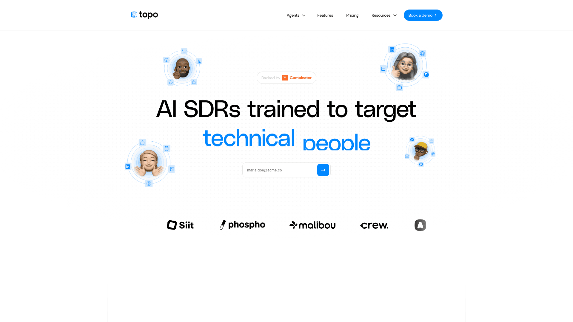 Homepage of Topo