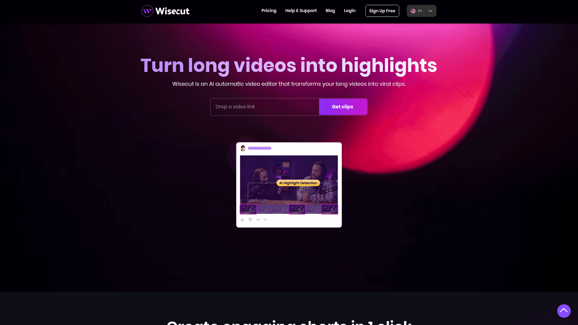 Homepage of Wisecut