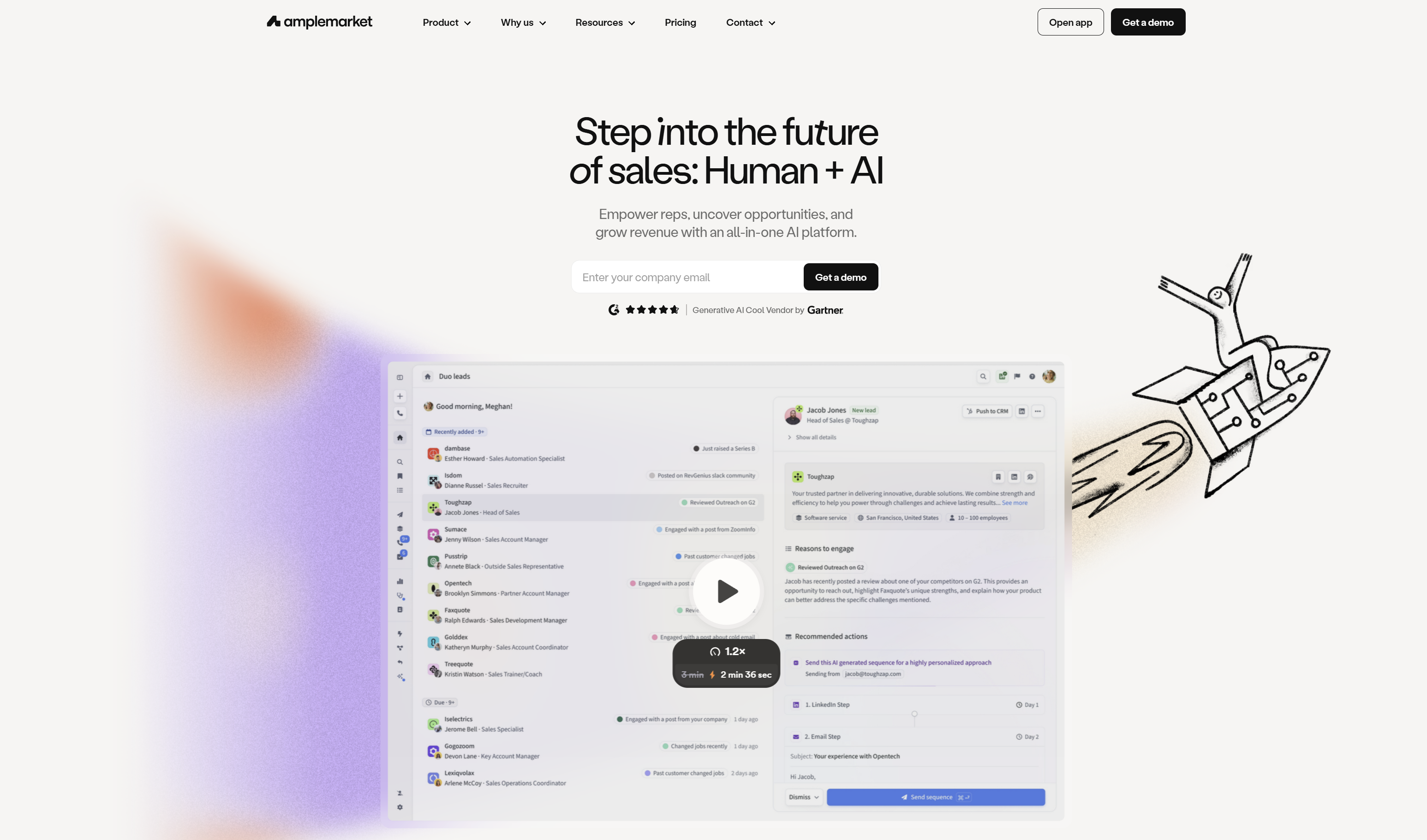 Amplemarket AI Tool for Automated Sales and Lead Generation