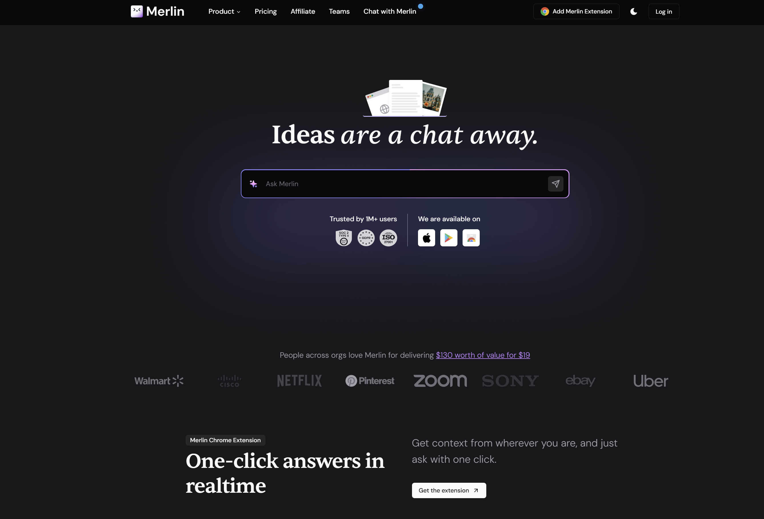 Merlin AI Instant Answers and Content Creation Tool