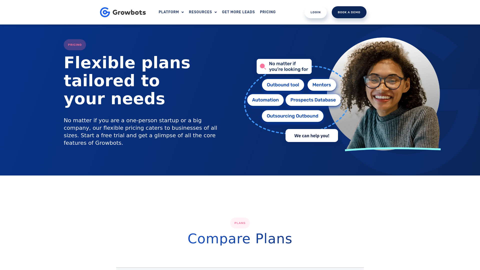 Growbots concierge service for hassle free outbound sales