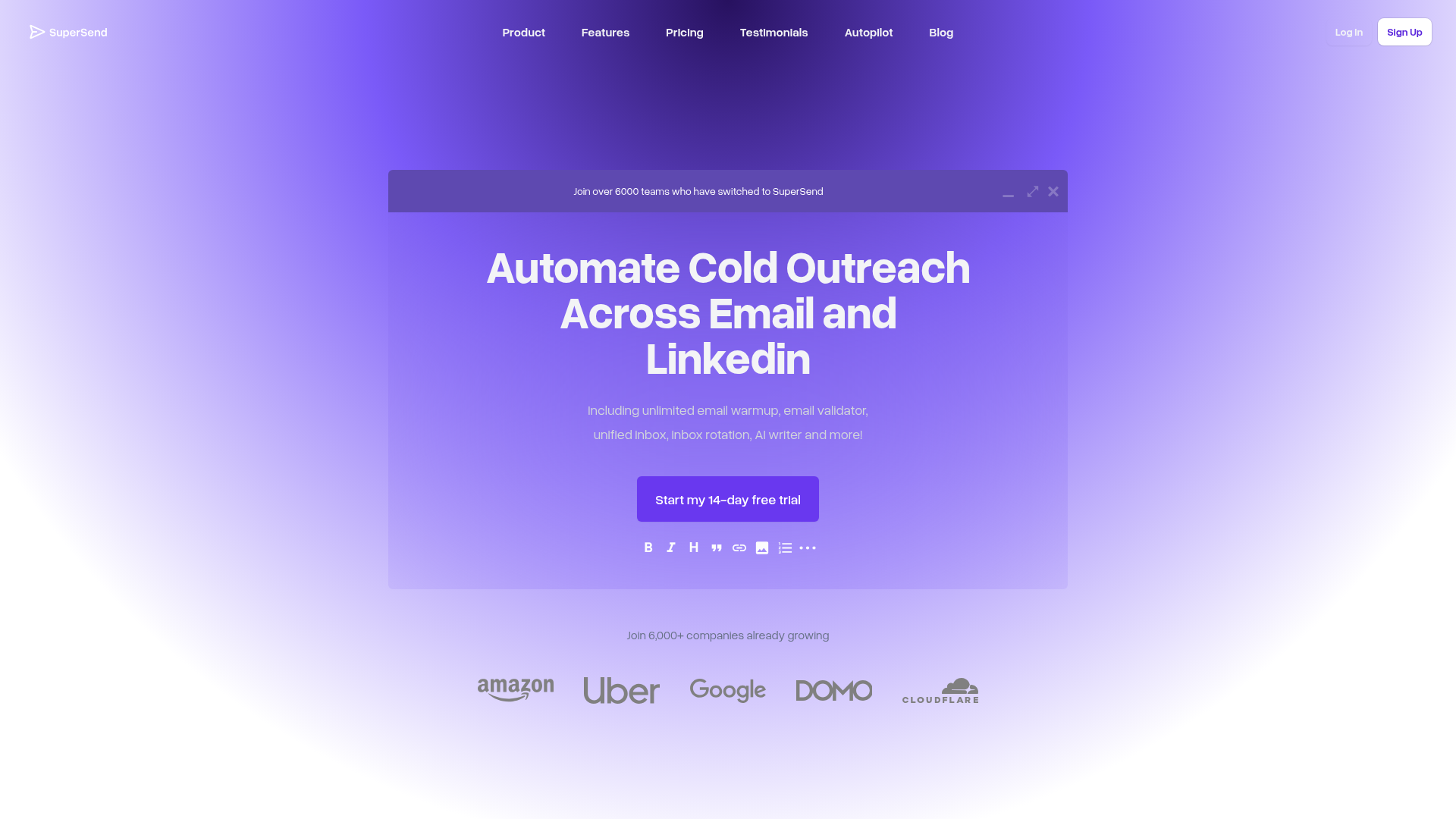 Super Send Automates Cold Outreach on Email and LinkedIn