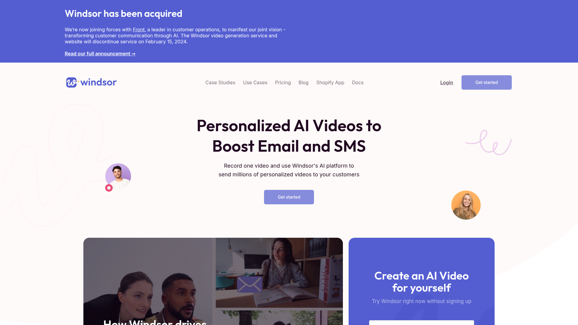 Windsor ai personalized video messaging for businesses
